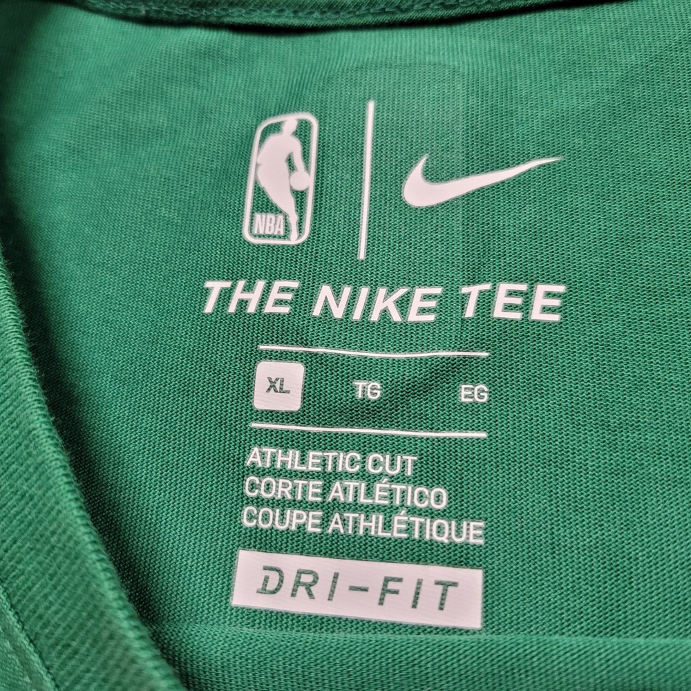 Nike Boston Celtics Shirt Mens XL Green Dri-FIT Kyrie Irving NBA AO0873-313 - Picture 7 of 16